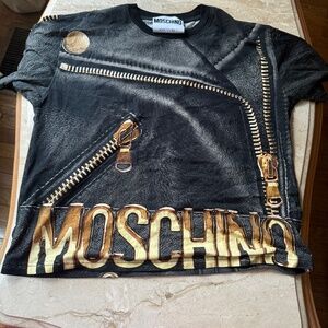 Moschino Biker Print T-Shirt